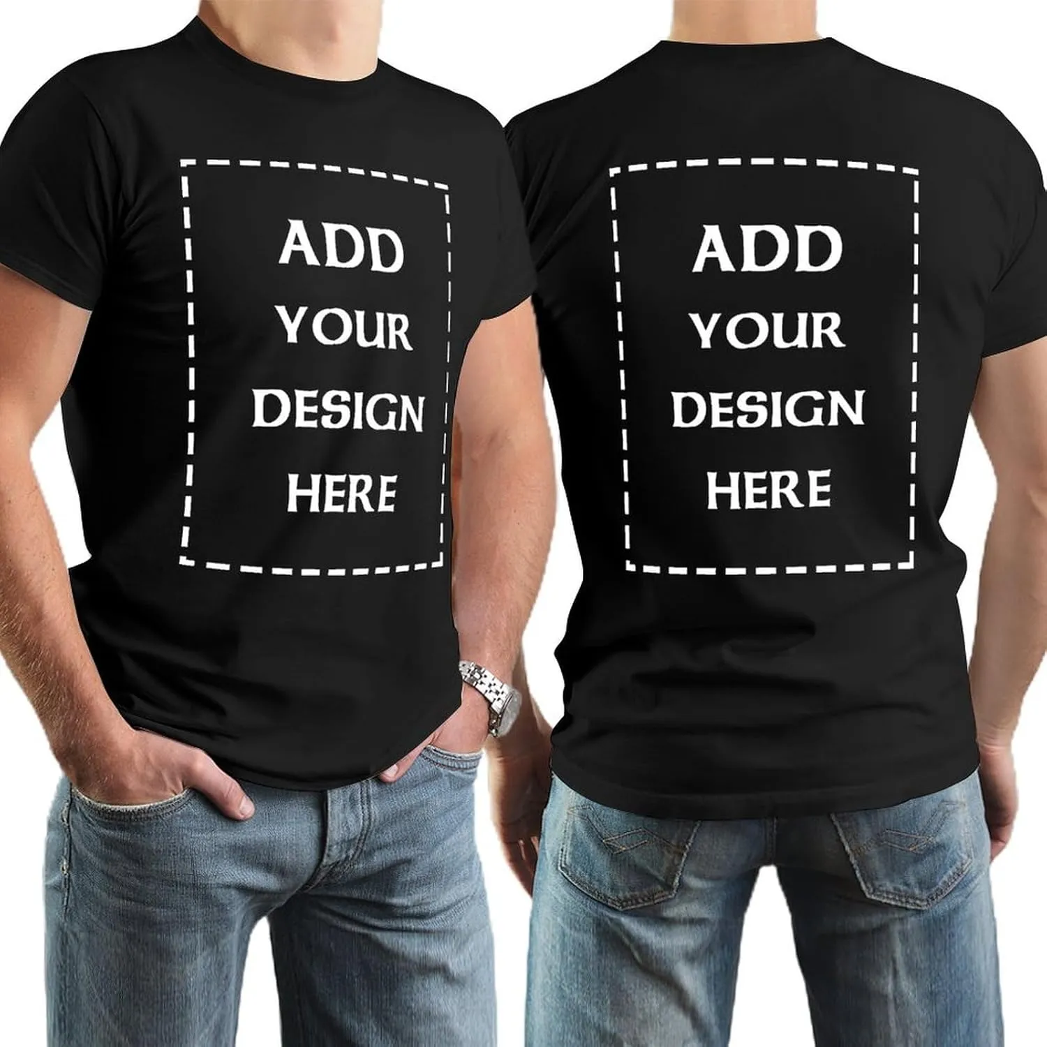 Custom t Shirt Design Your Own Image Text Personalized Adult Printing Shirts