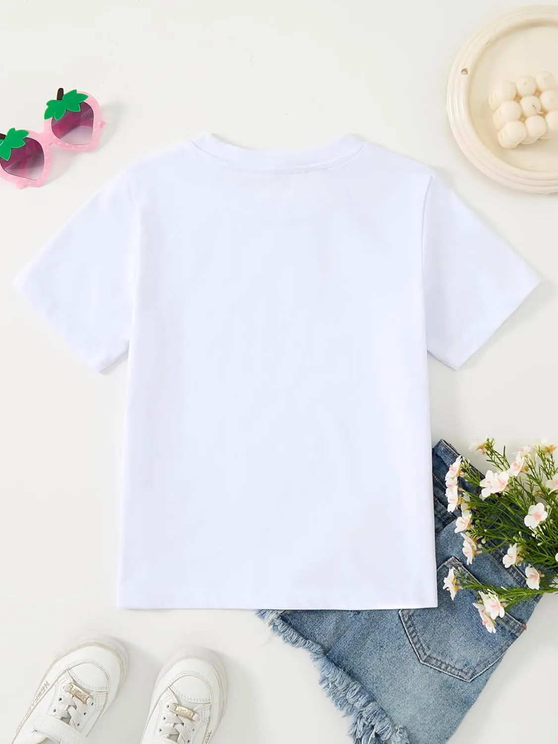 Girl's Rock Paper Scissors Cute Paw Funny Cat T-Shirt