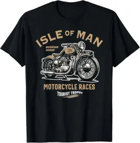 Isle of Man TT Races Vintage Motorcycle Retro Design T-Shirt