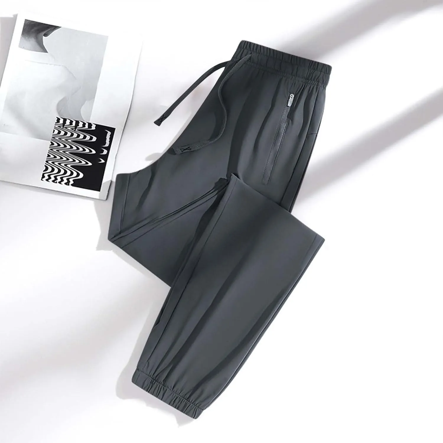 Summer Pants for Women 2025 Ultra Stretch Straight Leg Pants Comfy Work Athletic Breathable Trousers with Pockets