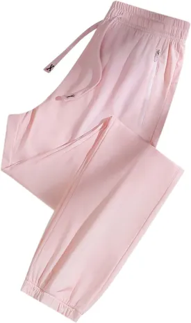 Summer Pants for Women 2025 Ultra Stretch Straight Leg Pants Comfy Work Athletic Breathable Trousers with Pockets