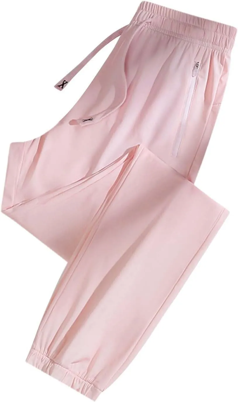 Summer Pants for Women 2025 Ultra Stretch Straight Leg Pants Comfy Work Athletic Breathable Trousers with Pockets