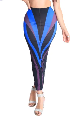 Women's High Waist Maxi Bodycon Pencil Skirt Stretchy Fabric for Comfort and Style