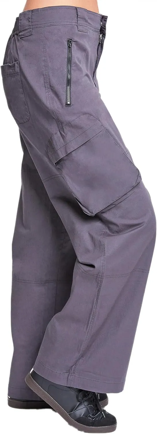 YMI Relaxed Fit Colored Cargo Utility Pant, Charcoal, S